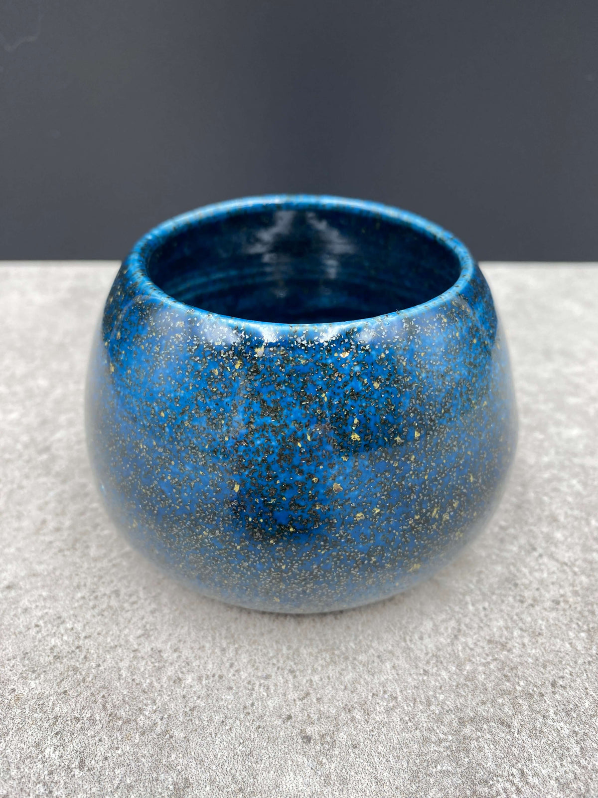 Skål Blue Gold set skråt ovenfra