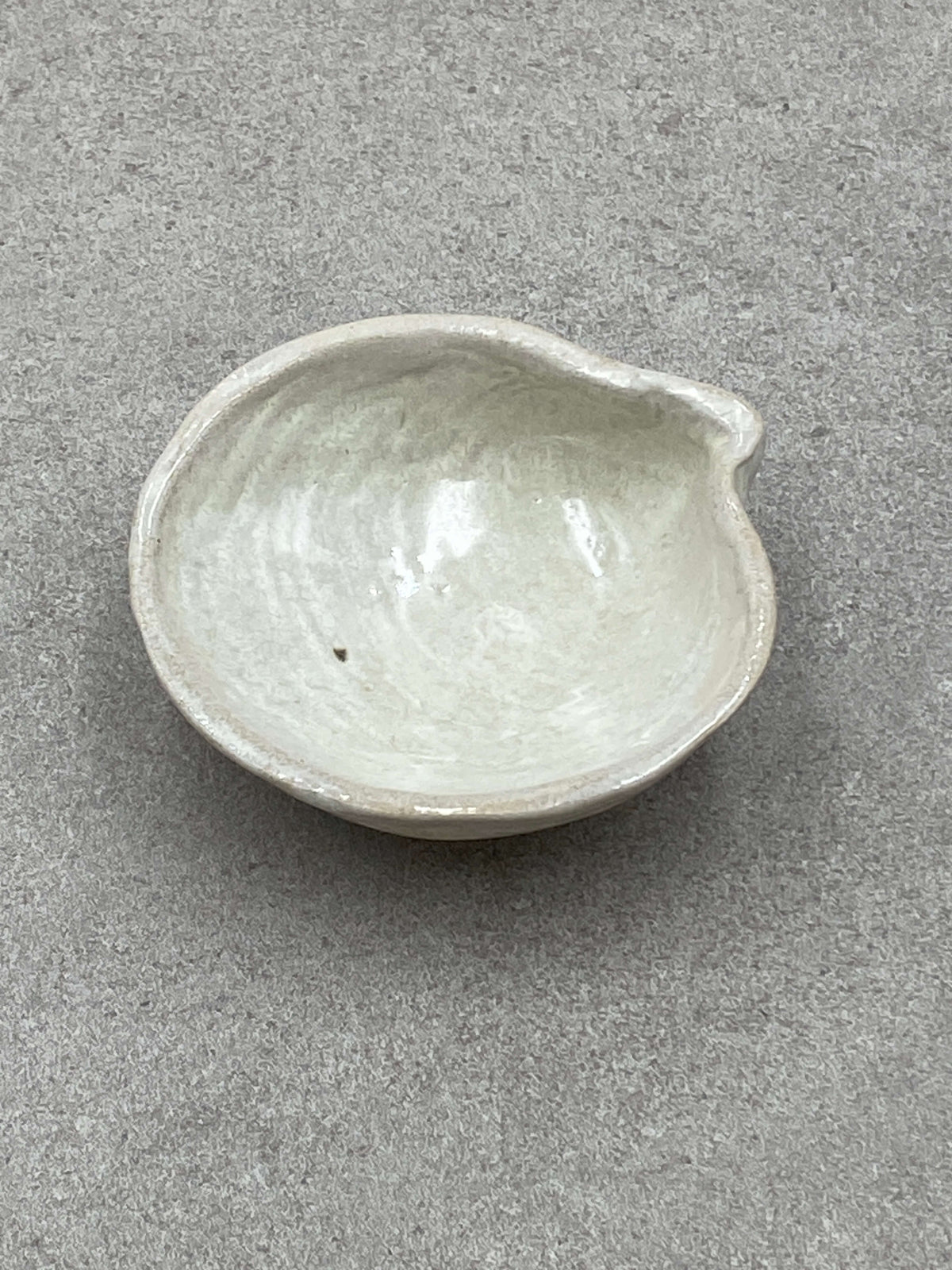 Hvid Sea Shell set fra den anden side