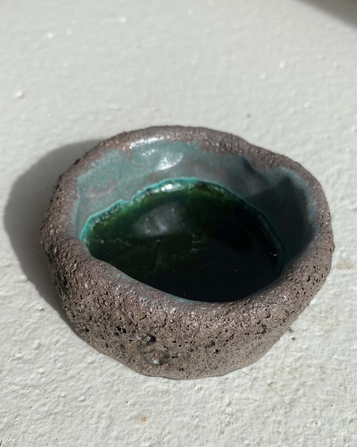 Saltkar Green Glass set skråt ovenfra