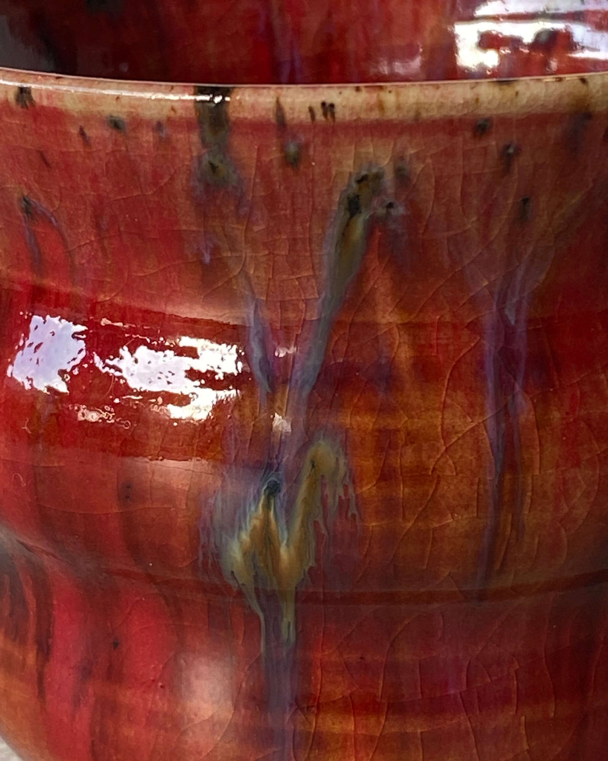 Detalje af kruset Red Wave med drejeriller