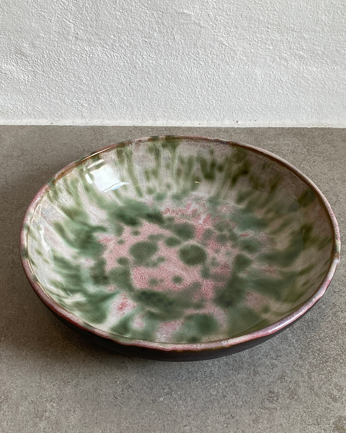 Skål Green Rose set ovenfra