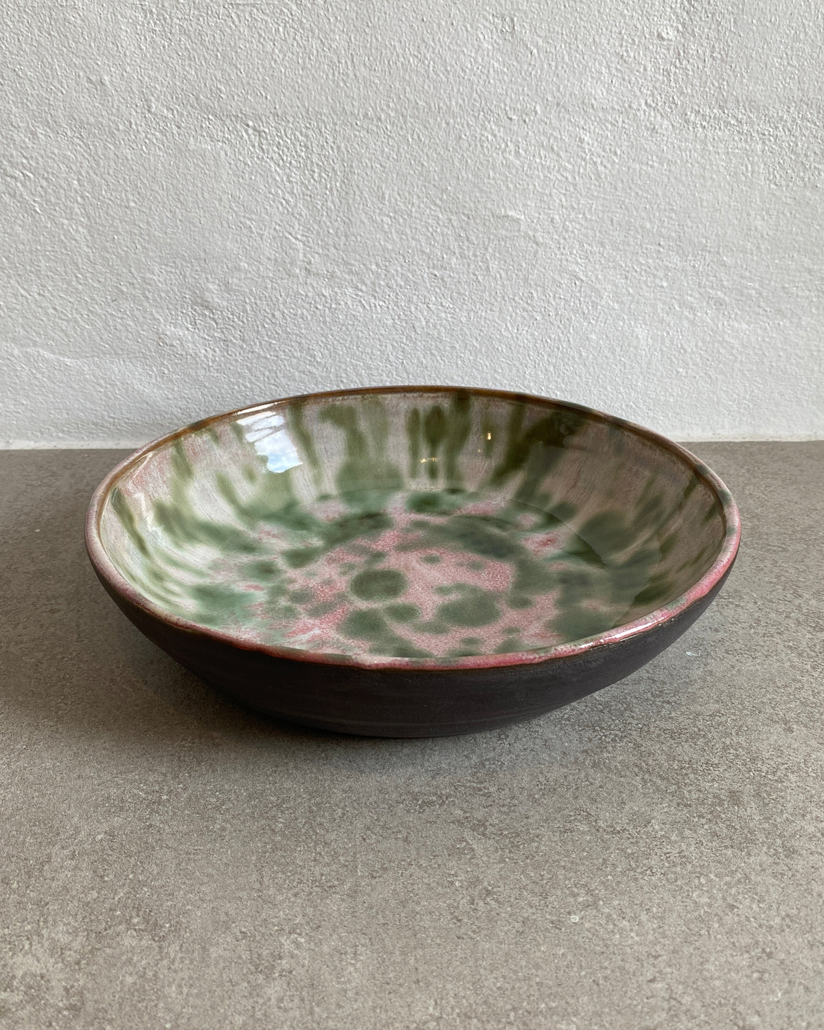 Skål Green Rose set skråt ovenfra