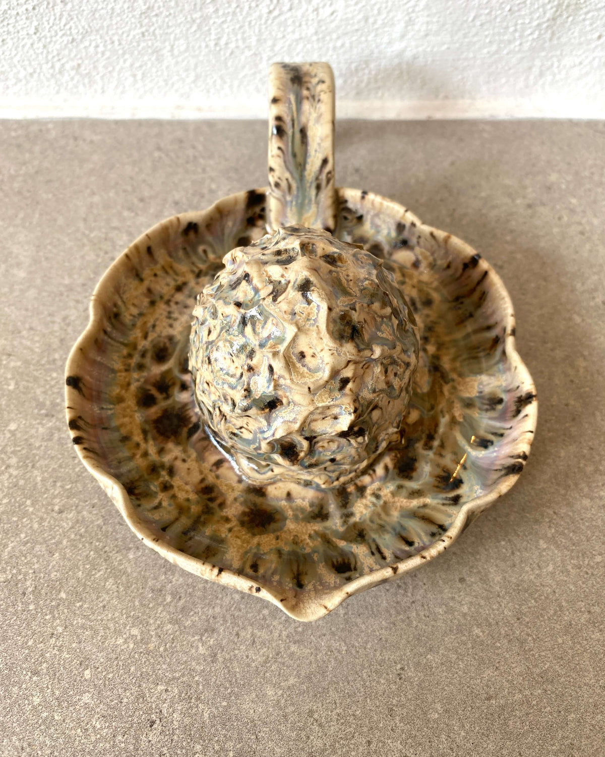 Citruspresser Flower set ovenfra med bølget kant
